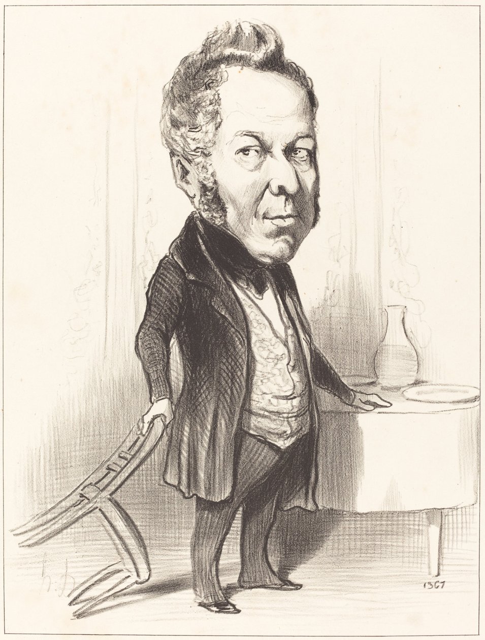 A.P.F. Deslongrais af Honoré Daumier