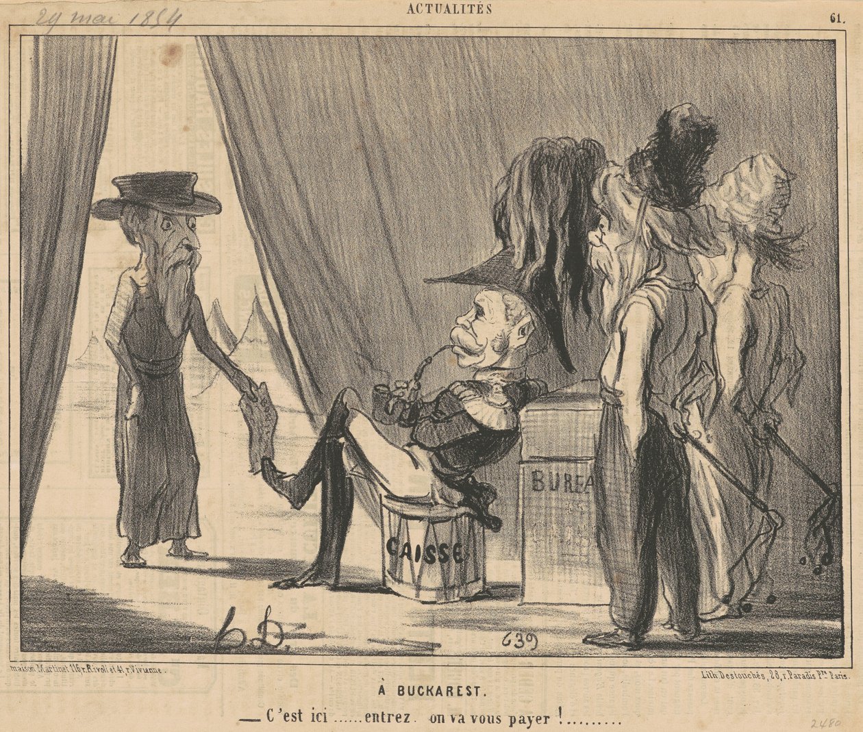 Et Bukarest af Honoré Daumier