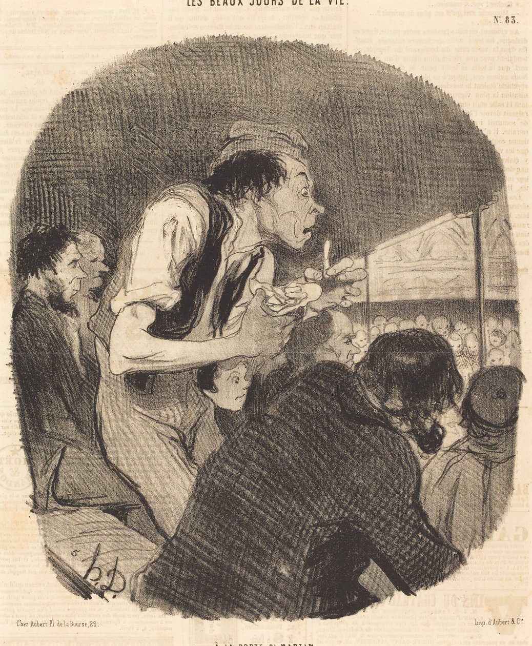 Ved Porte Saint-Martin af Honoré Daumier