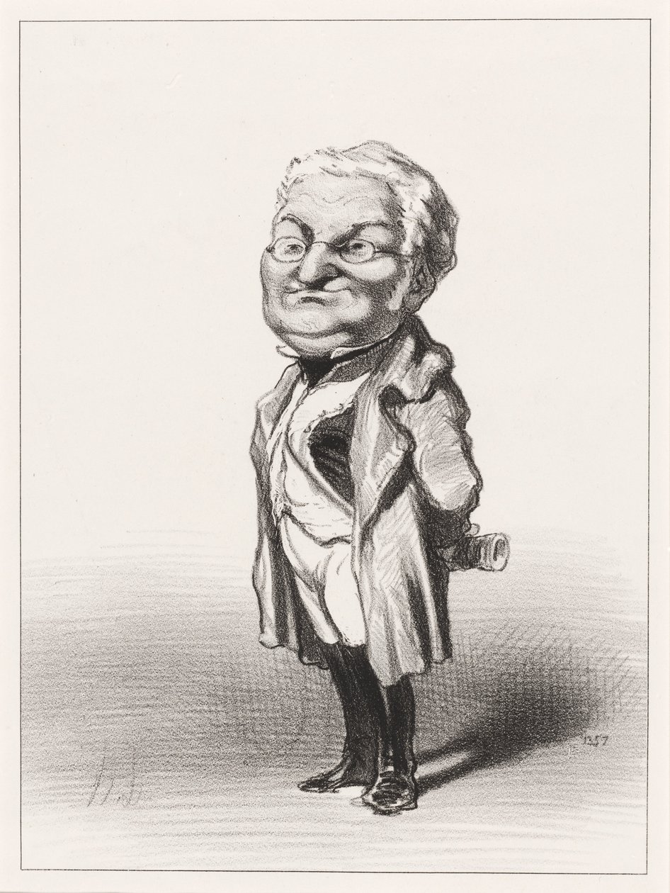 Adolphe Thiers af Honoré Daumier