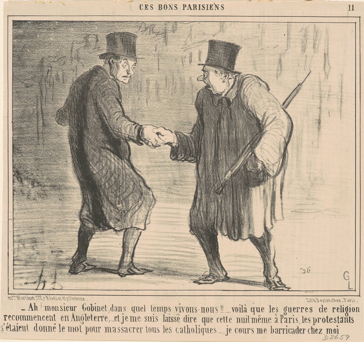 Ah! Monsieur Gobinet, hvornår... af Honoré Daumier