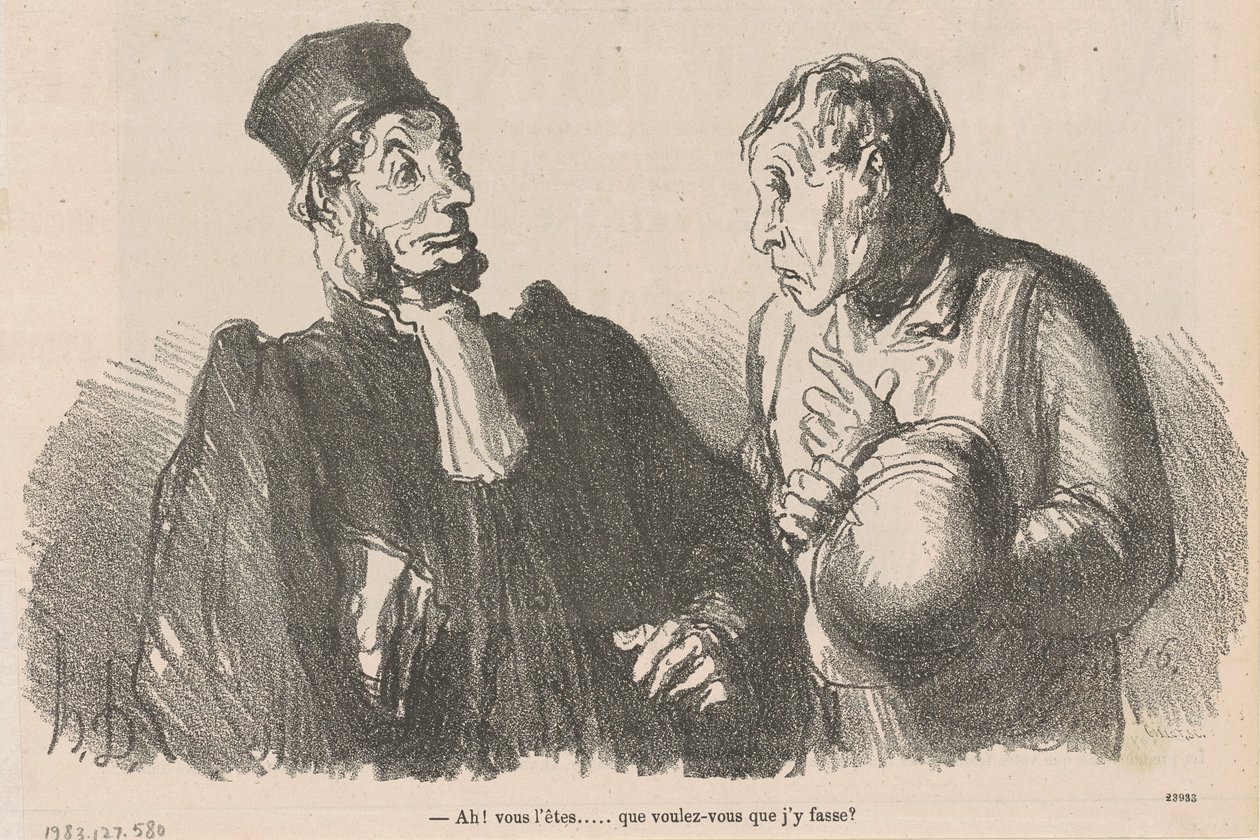 Ah! Du er... hvad vil du... af Honoré Daumier