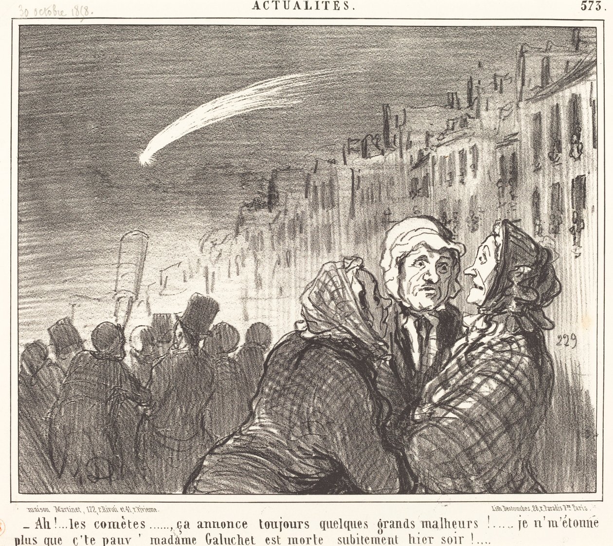 Ah!... kometerne... af Honoré Daumier
