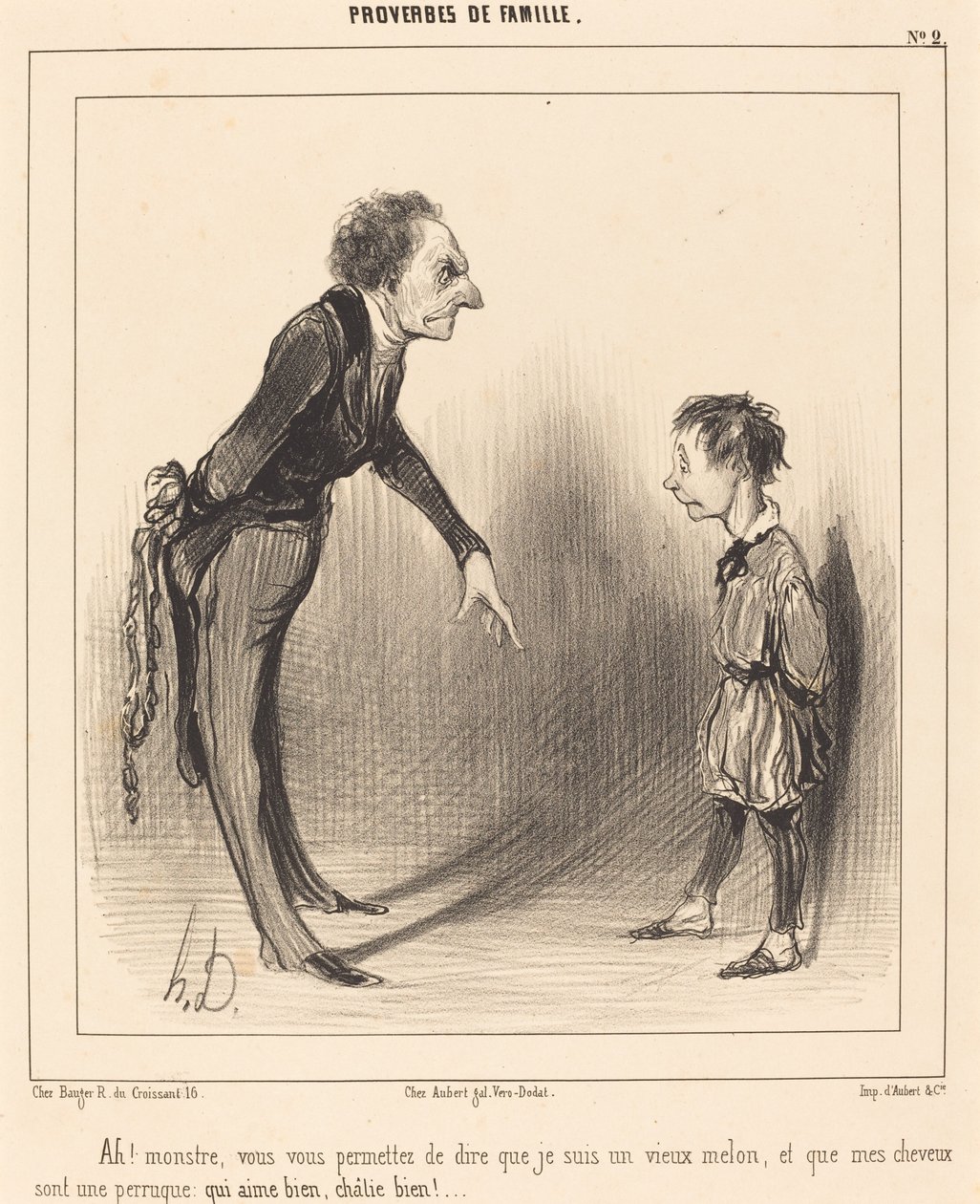 Ah! monster, du tillader dig selv... af Honoré Daumier