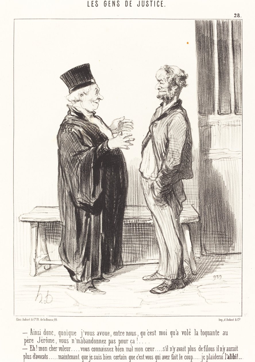 Så selvom jeg indrømmer... af Honoré Daumier