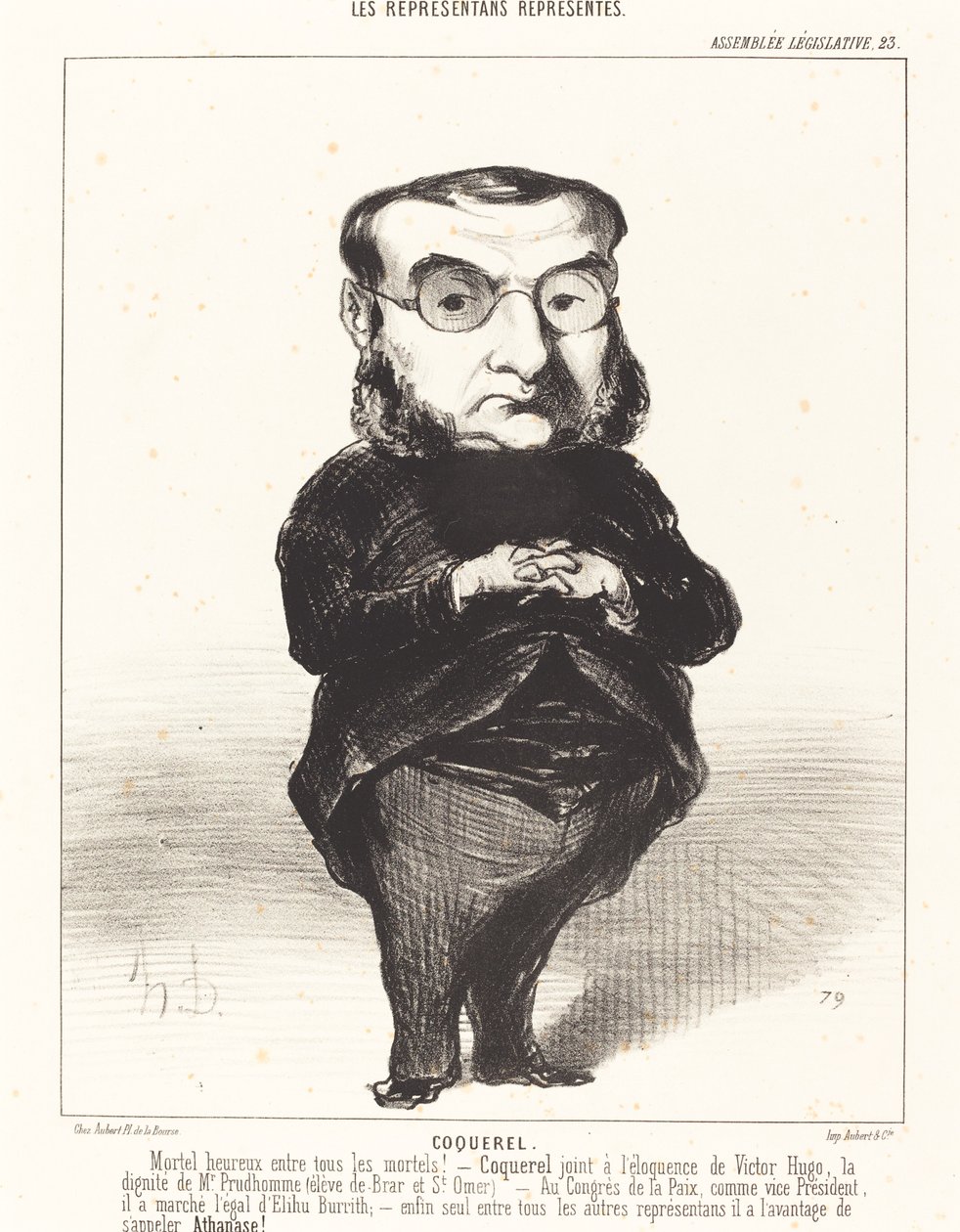 Ath. L. Charles Coquerel af Honoré Daumier