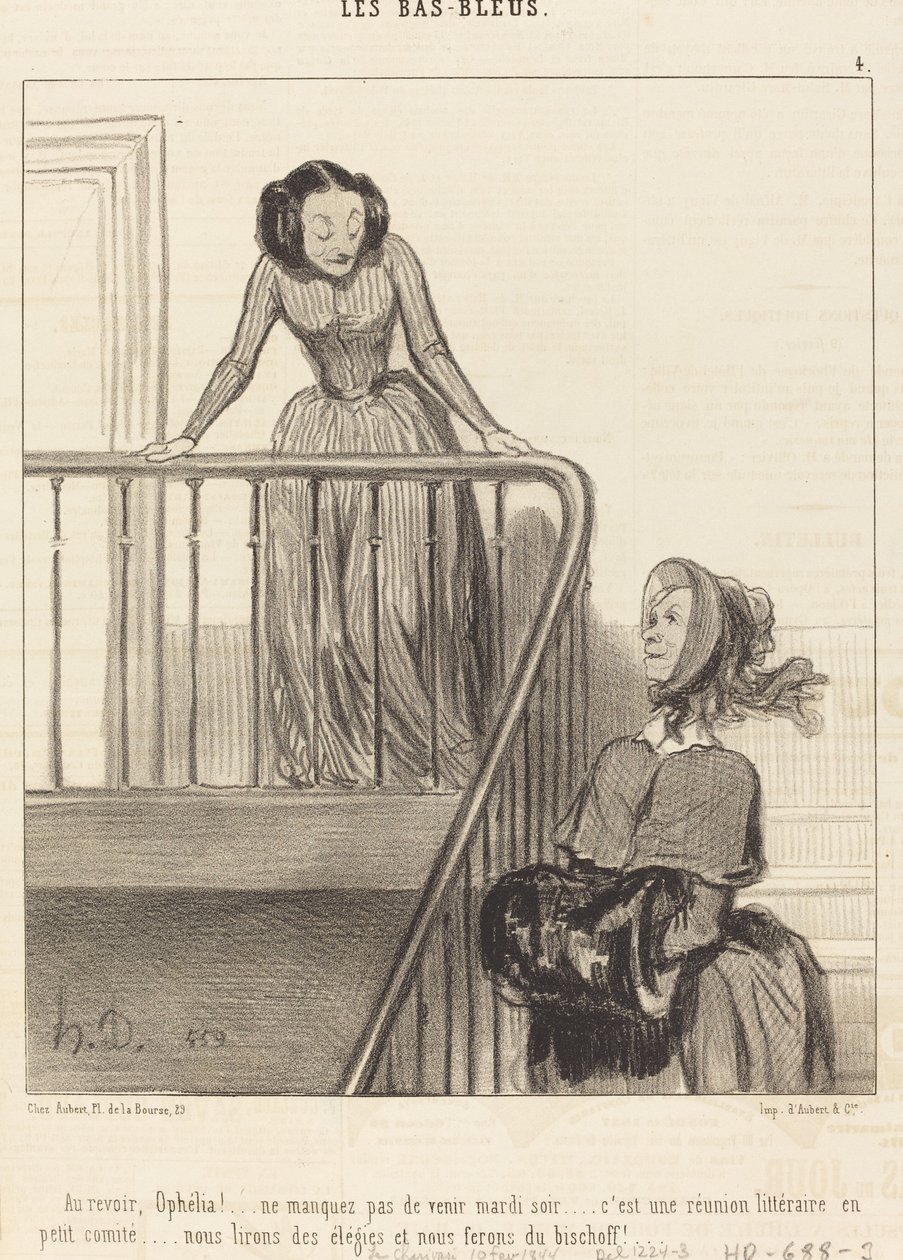 Farvel, Ophelia!... gå ikke glip af... af Honoré Daumier