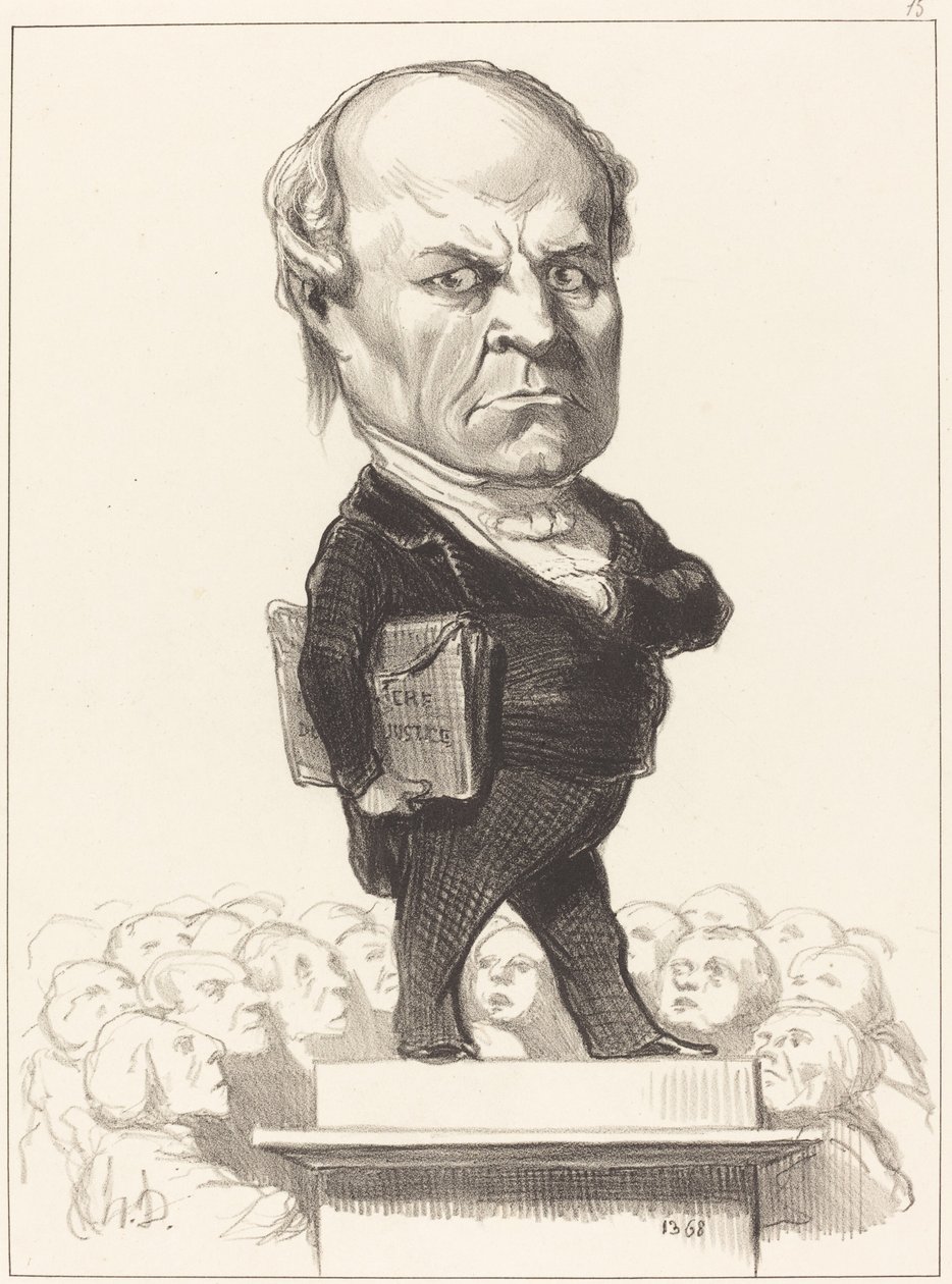 C.H. Odilon Barrot af Honoré Daumier