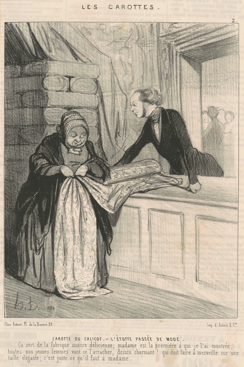 Calico gulerødder af Honoré Daumier