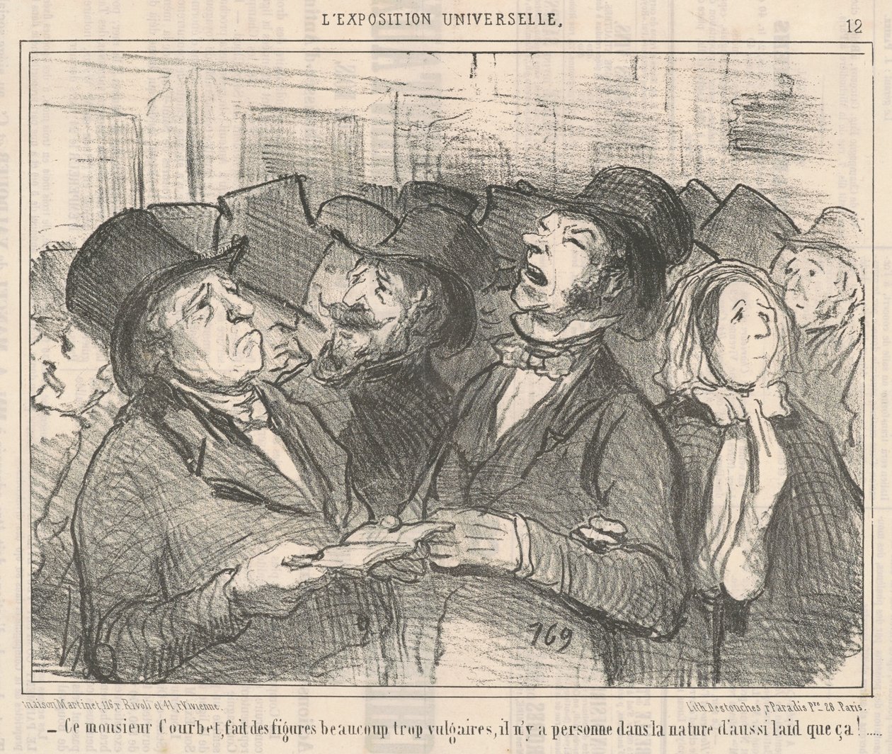 Denne Monsieur Courbet... af Honoré Daumier
