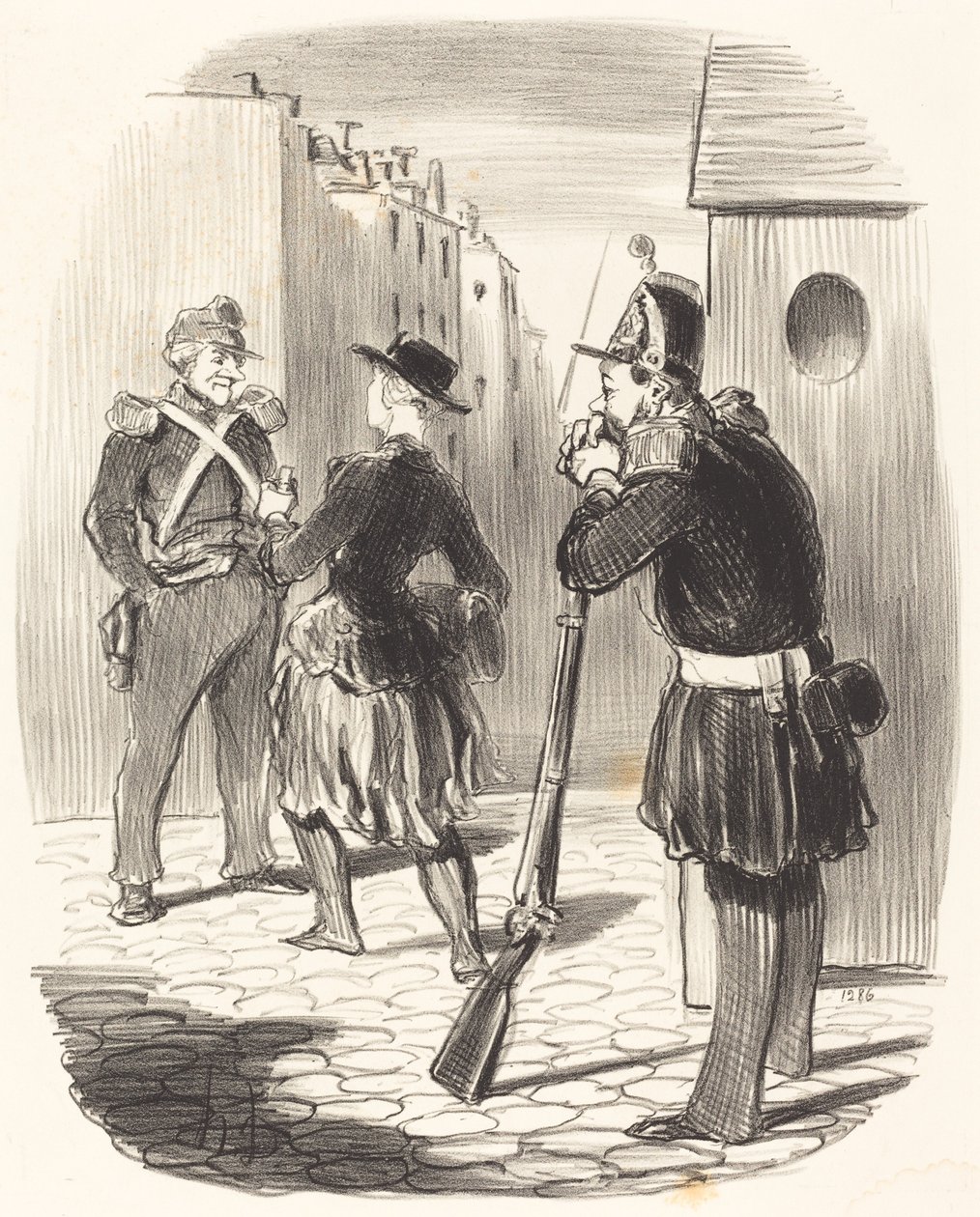 Den forbandede Pigochard... af Honoré Daumier