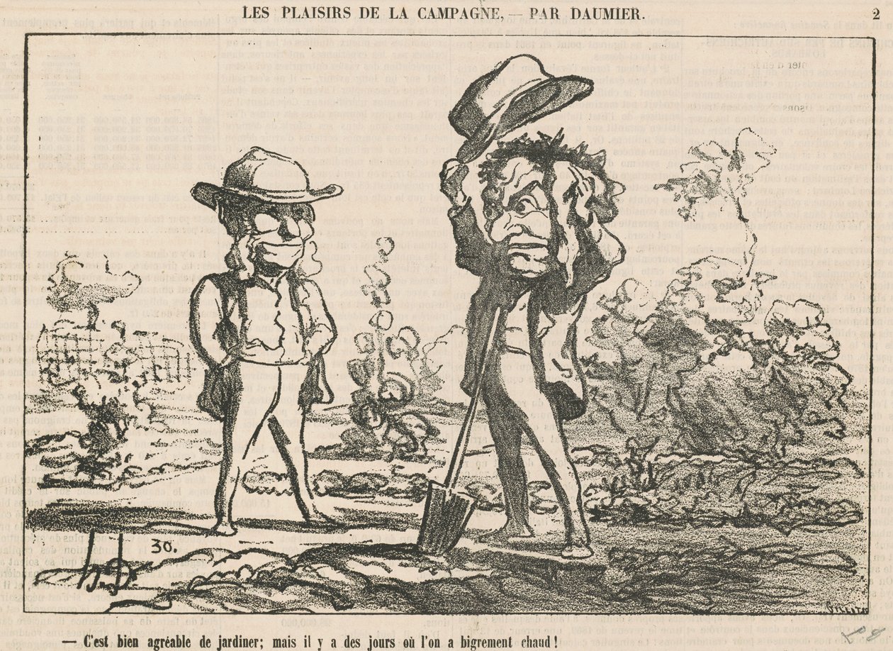 Det er rart at have i haven af Honoré Daumier