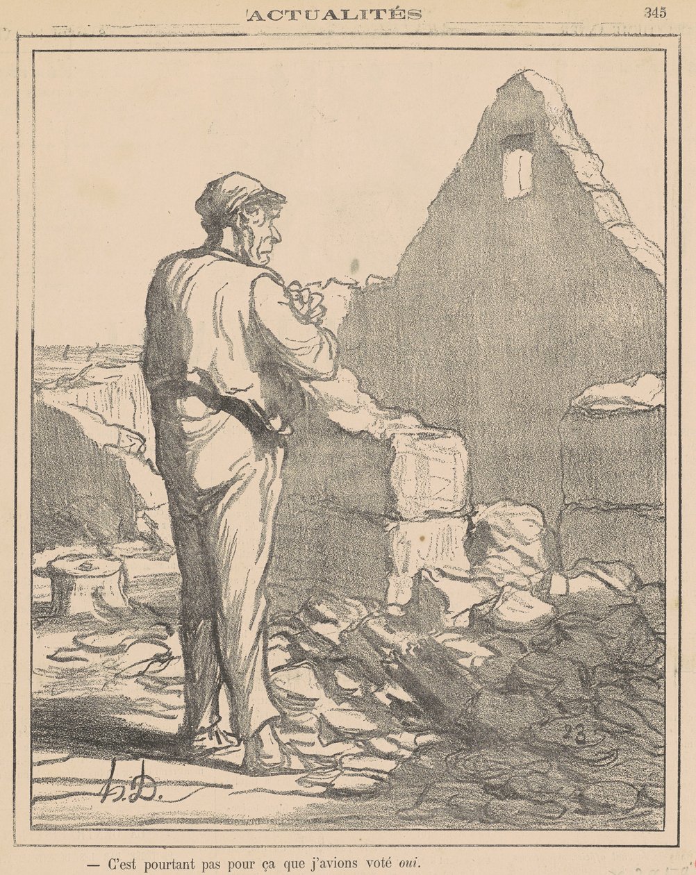 Men det er ikke derfor... af Honoré Daumier