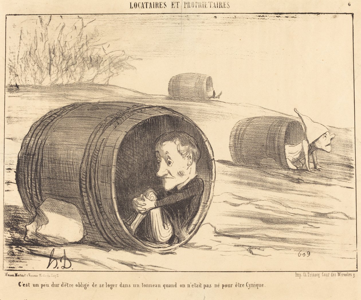 Det er lidt svært at skulle af Honoré Daumier