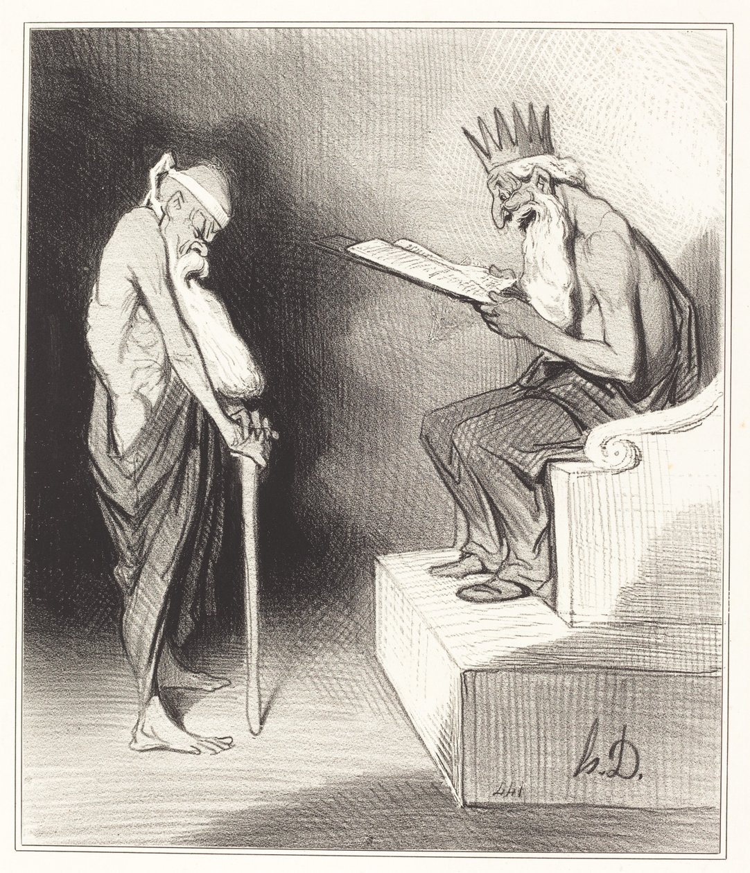 Minos barmhjertighed af Honoré Daumier