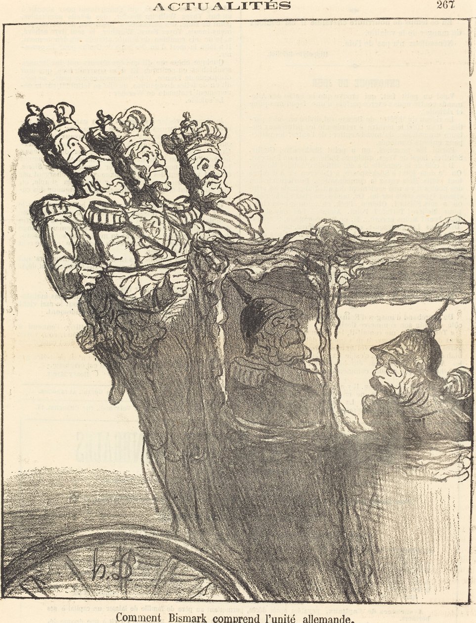 Hvordan Bismarck forstår tysk enhed af Honoré Daumier