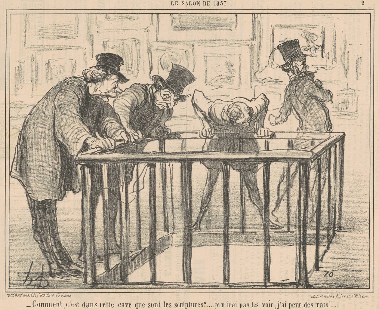 Hvordan er det i denne kælder... af Honoré Daumier