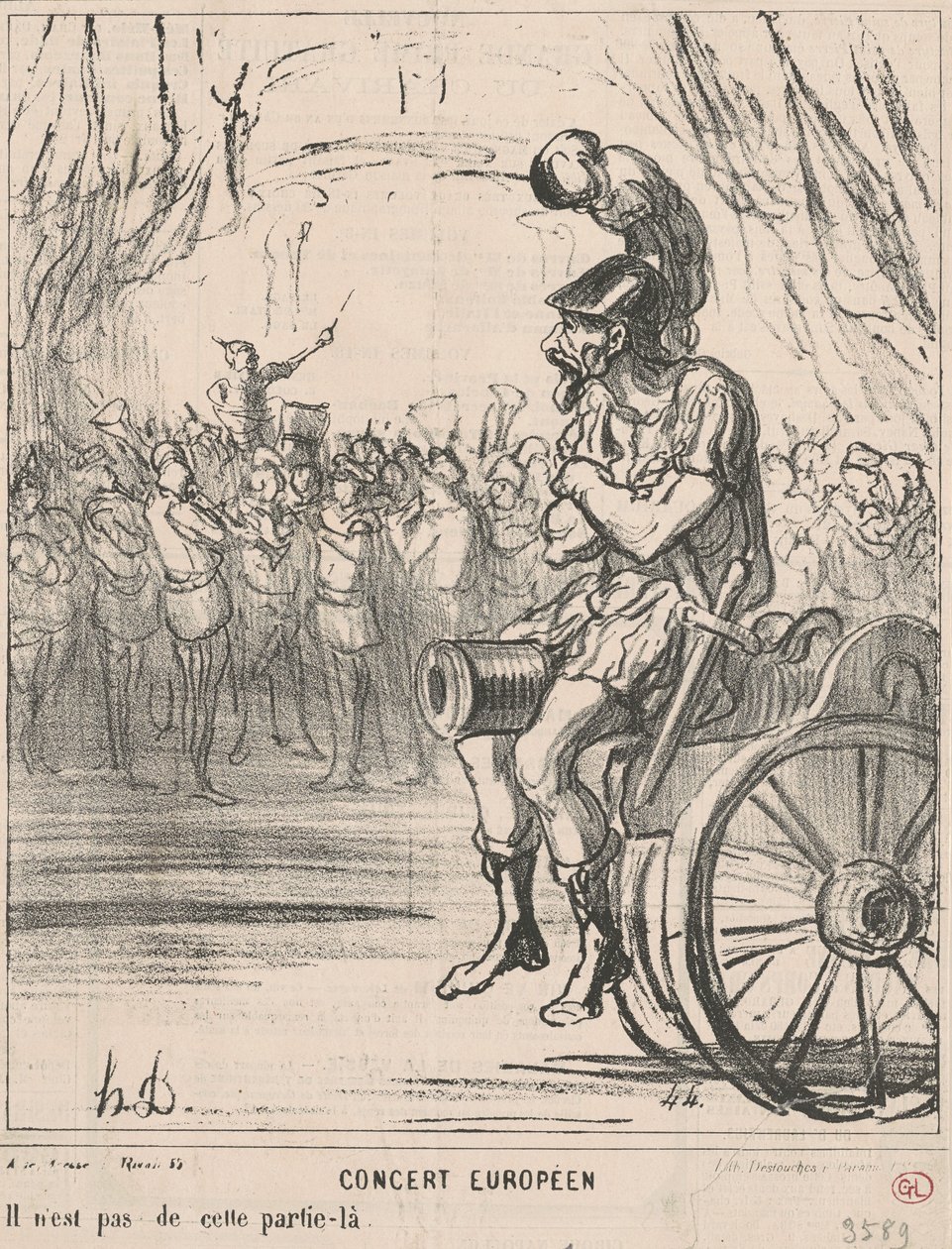 europæisk koncert af Honoré Daumier