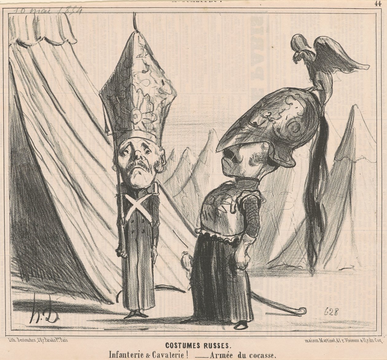 Kostumer russ af Honoré Daumier