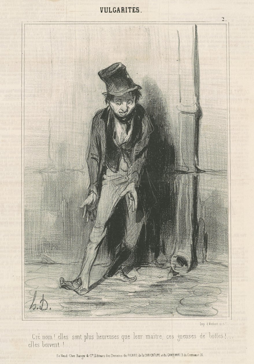 Cré nom: De er gladere... af Honoré Daumier