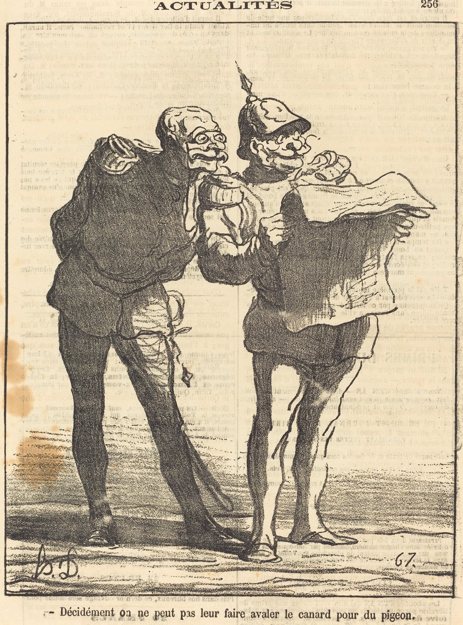 Det kan vi åbenbart ikke... af Honoré Daumier