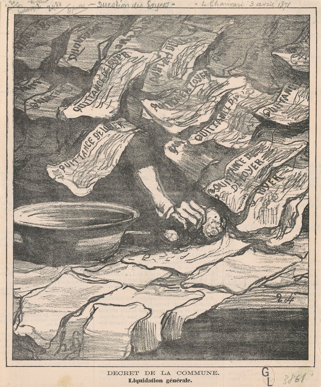 Kommunens dekret af Honoré Daumier