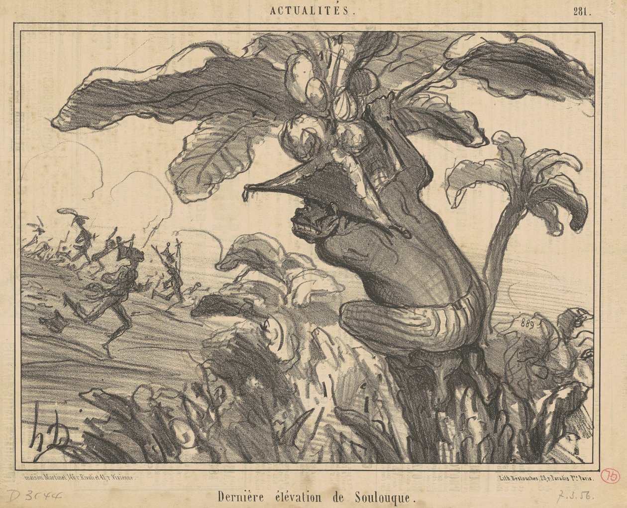 Soulouques sidste forhøjning af Honoré Daumier