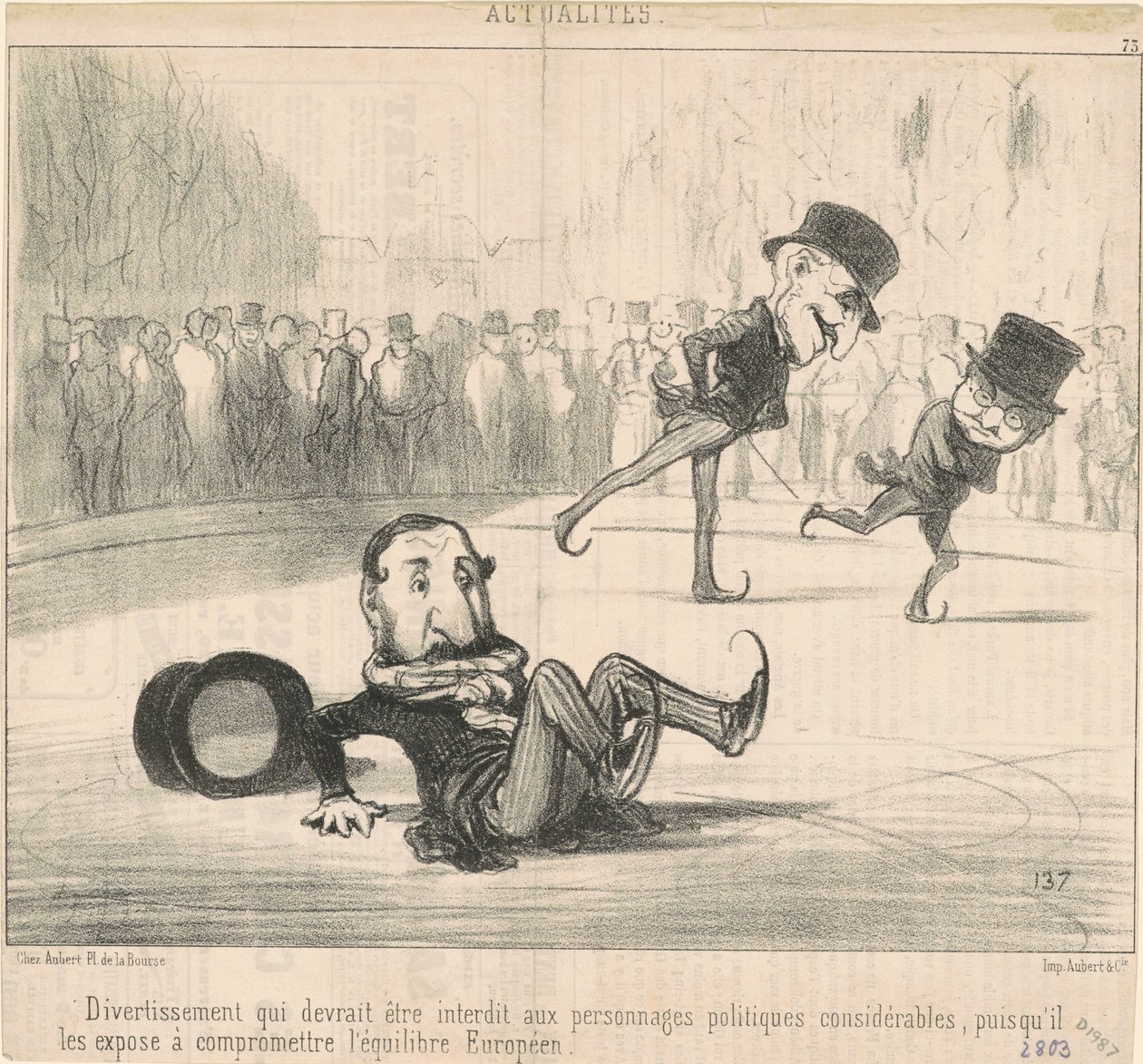 Underholdning der burde forbydes... af Honoré Daumier