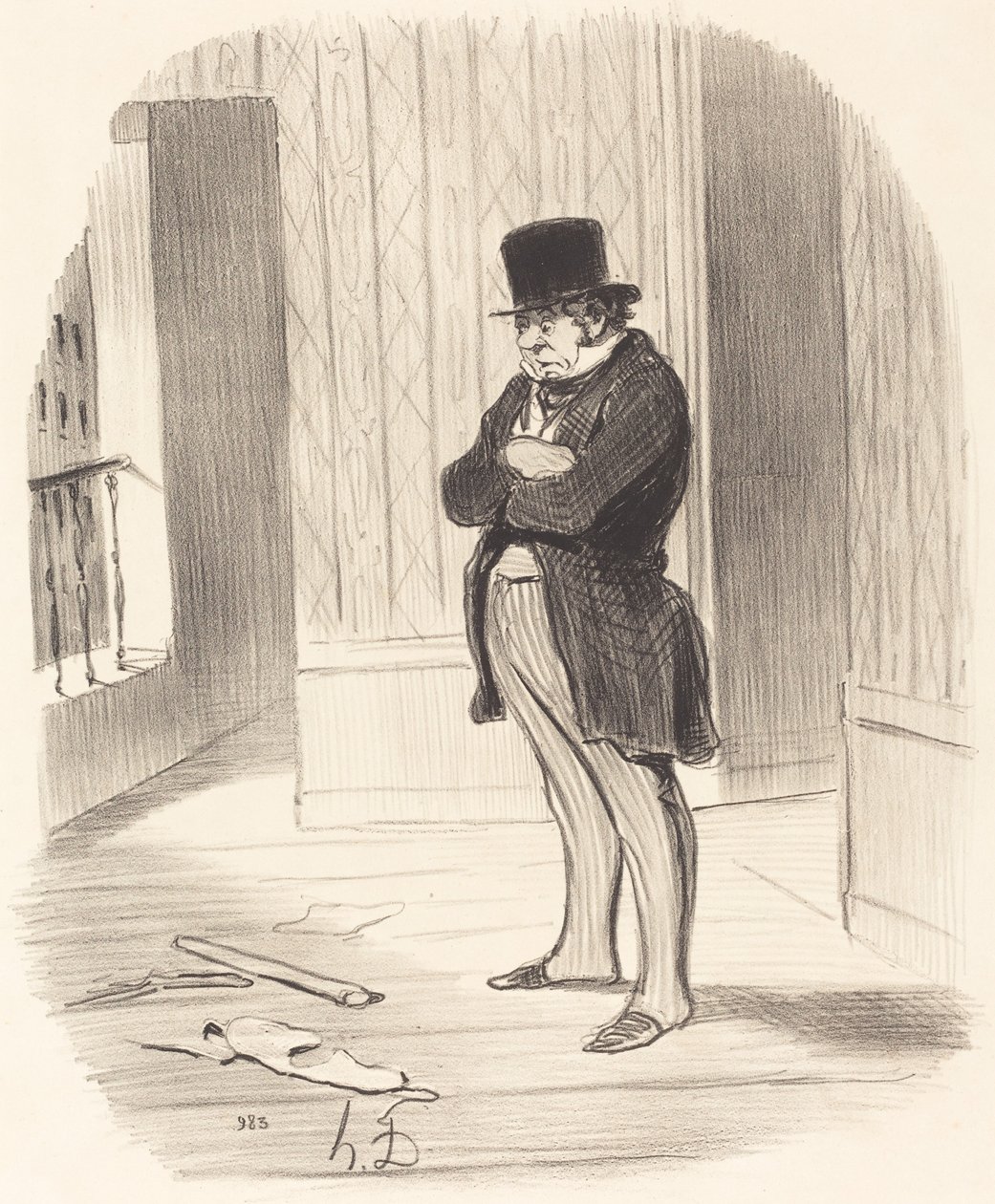 Flyttet!... af Honoré Daumier