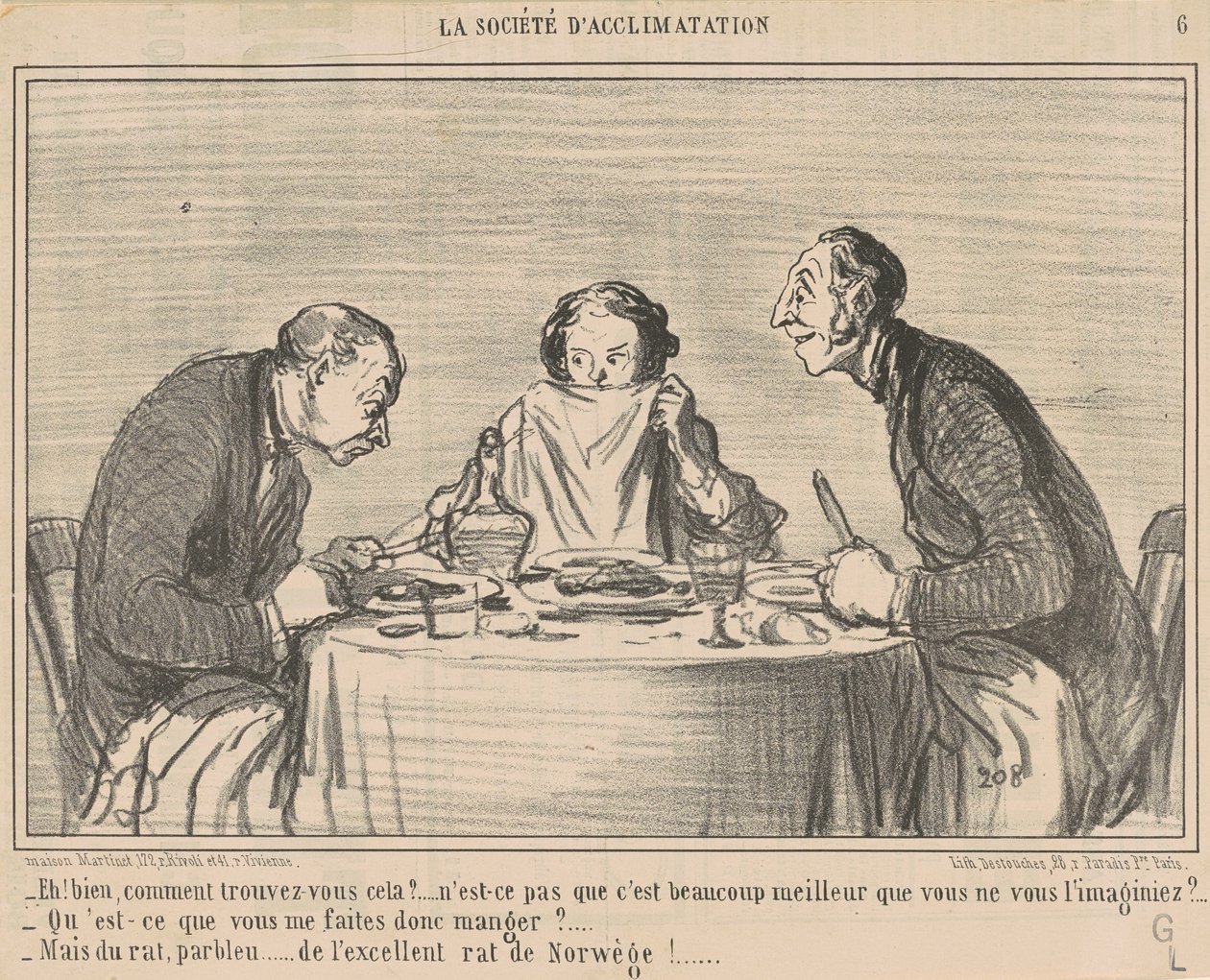 Hej! Nå, hvordan finder du det? af Honoré Daumier
