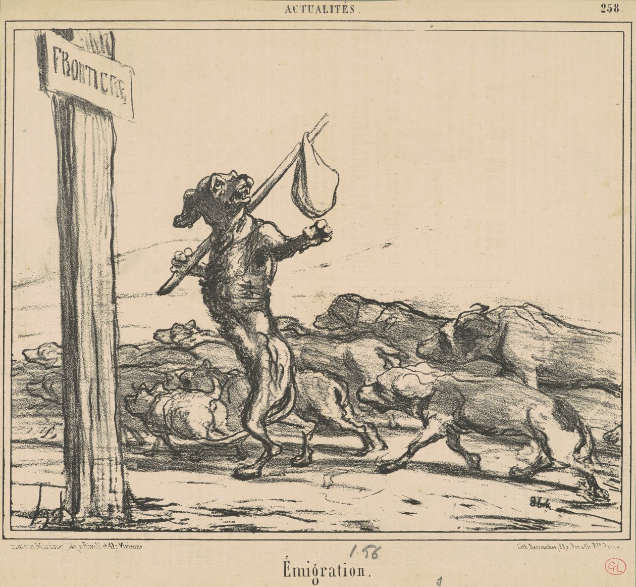 Udvandring af Honoré Daumier