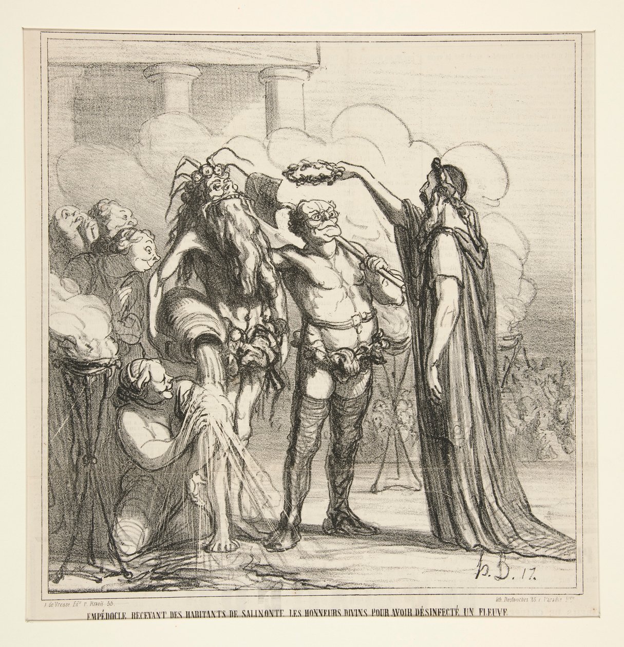 Empedokles modtager af Honoré Daumier