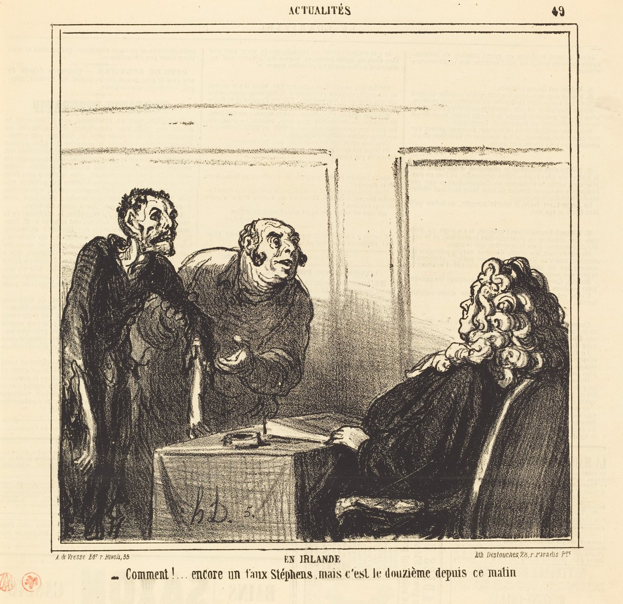 I Irland af Honoré Daumier