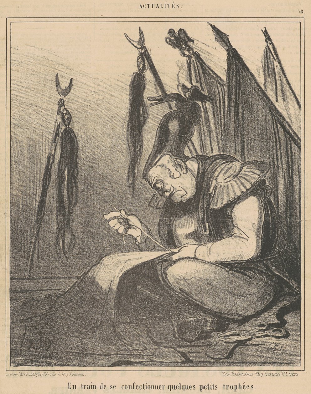 I færd med at ...lave nogle af Honoré Daumier