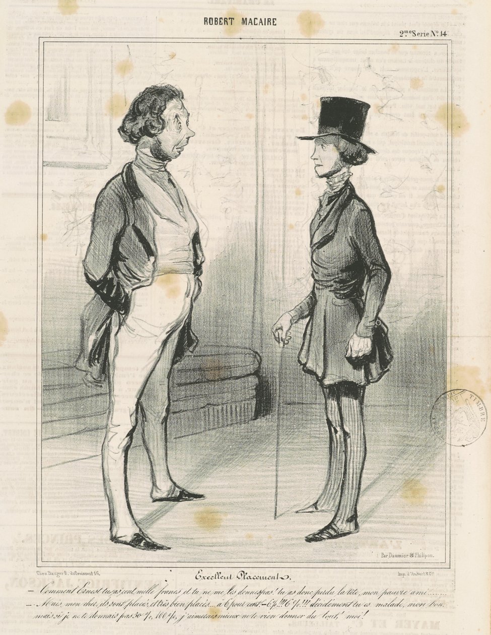 Fremragende placering af Honoré Daumier