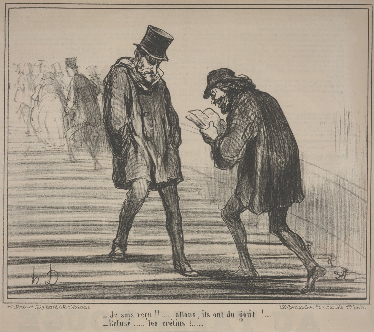 Udstilling 1859, Nr. 5: Jeg bestod! af Honoré Daumier