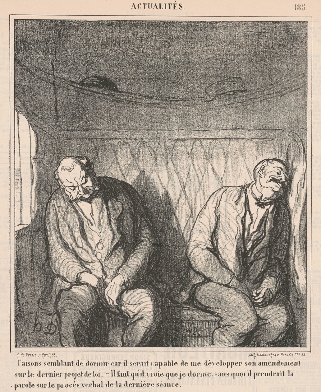 Foregive at sove ... af Honoré Daumier