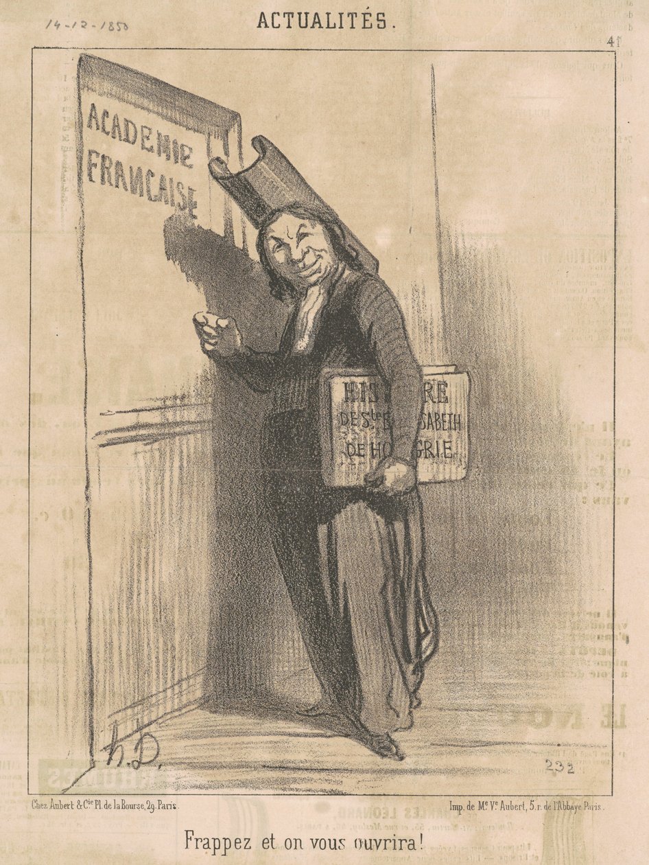 Bank på og vi åbner for dig! af Honoré Daumier