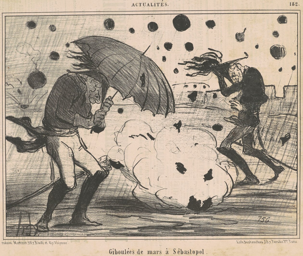 Marts byger i Sevastopol af Honoré Daumier