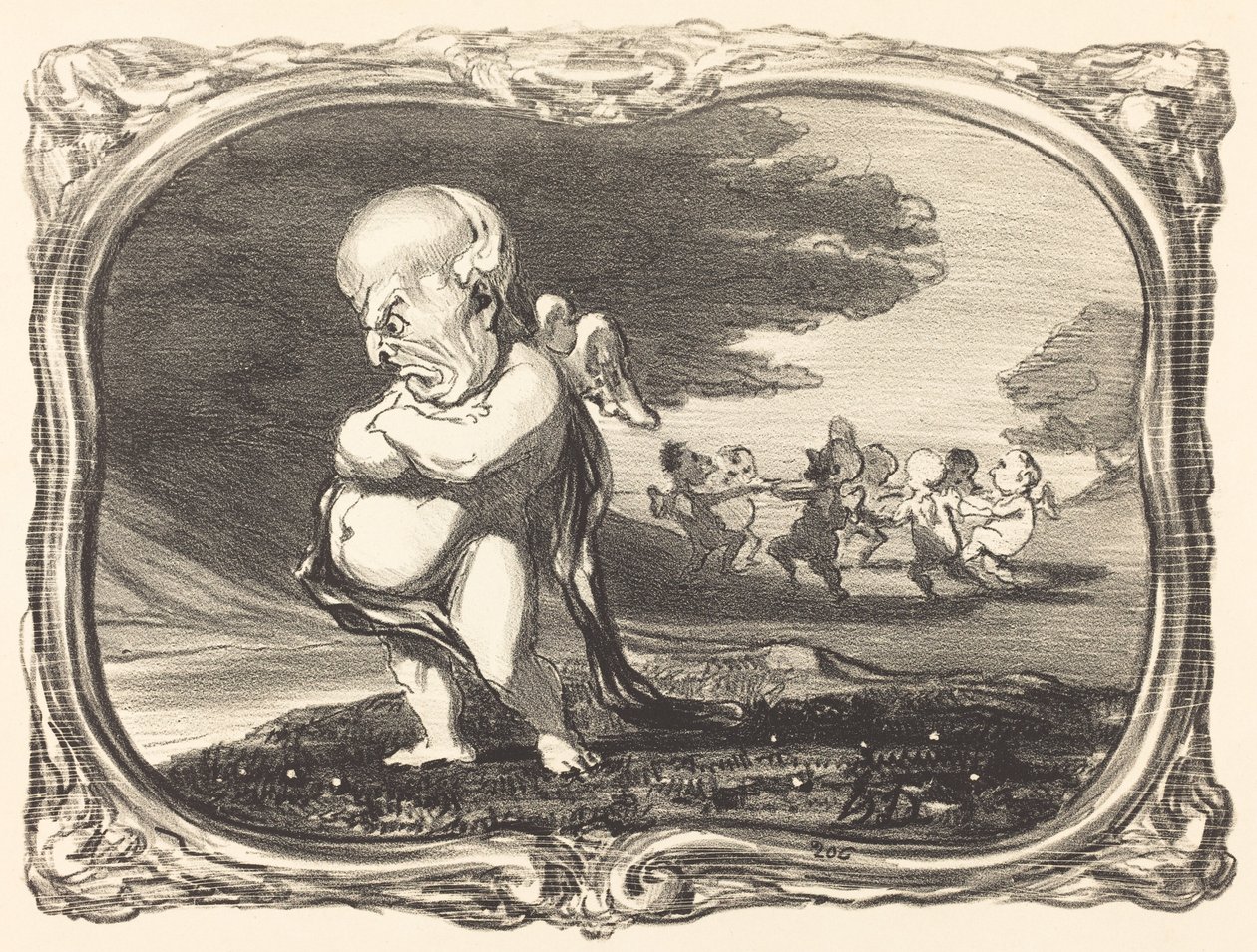 Opgang og fald for O. Bjælke af Honoré Daumier