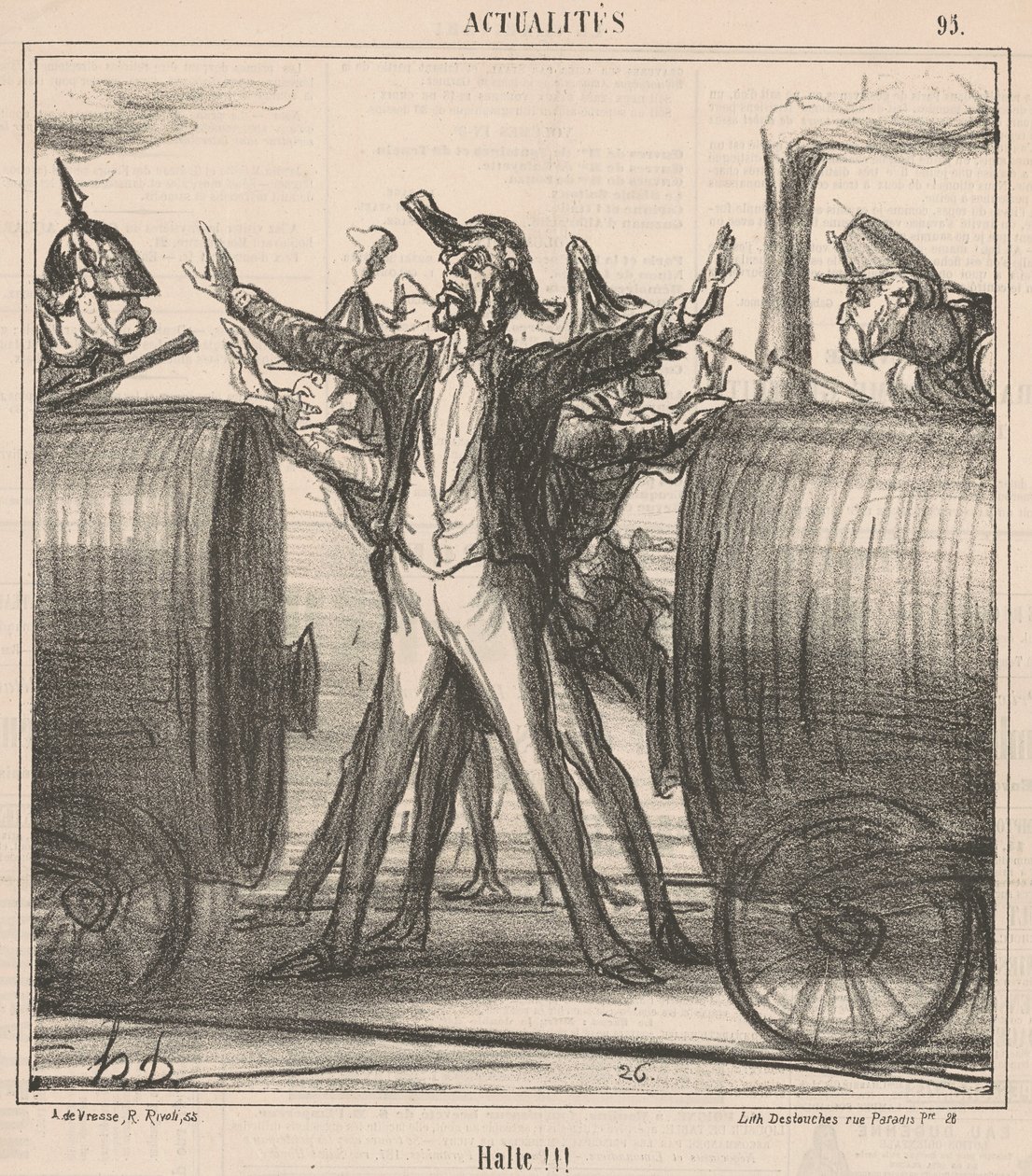 hold op!!! af Honoré Daumier