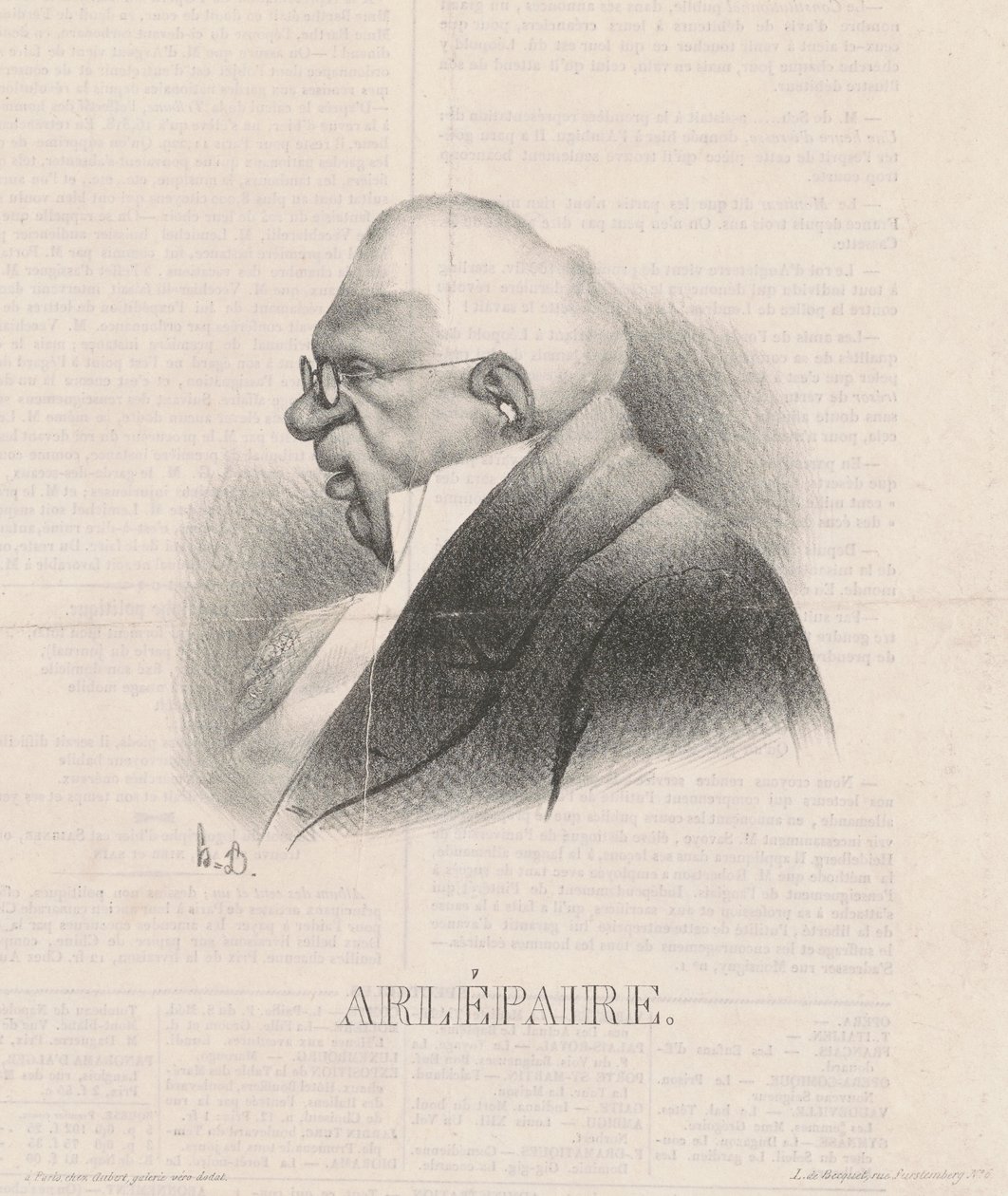 Harlé Père, buste af Honoré Daumier
