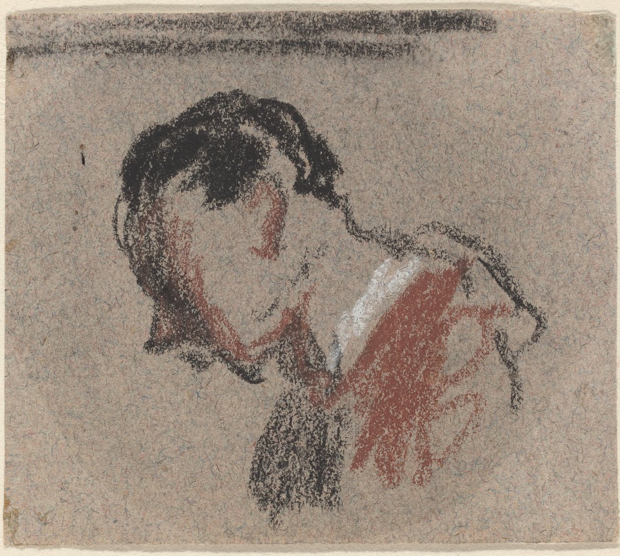 Hoved af en mand af Honoré Daumier