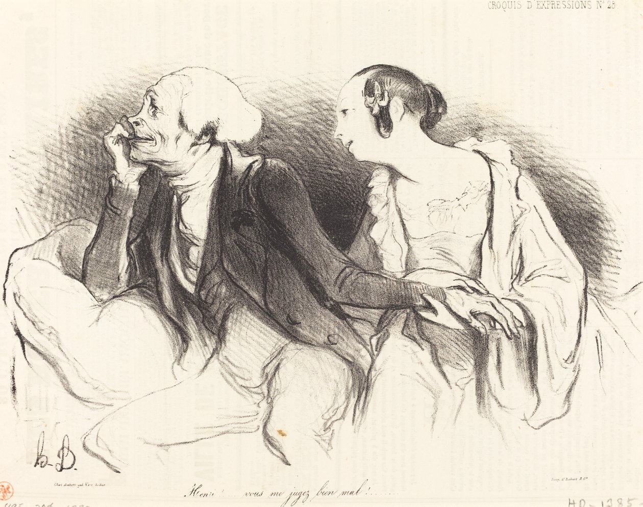Henri!... du dømmer mig meget dårligt!... af Honoré Daumier