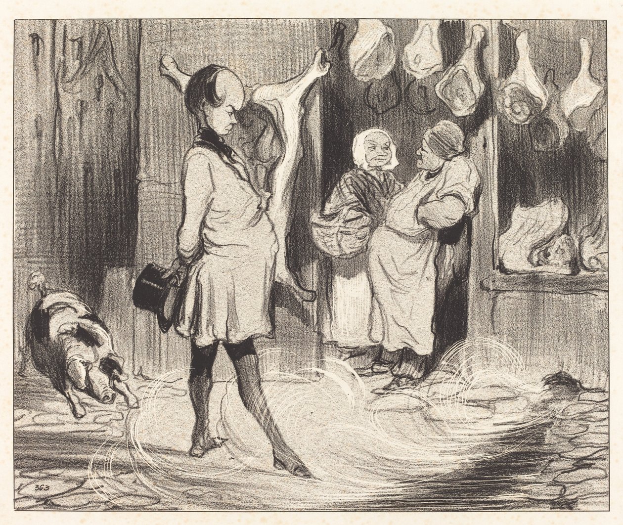 Rejseindtryk af en stor digter af Honoré Daumier