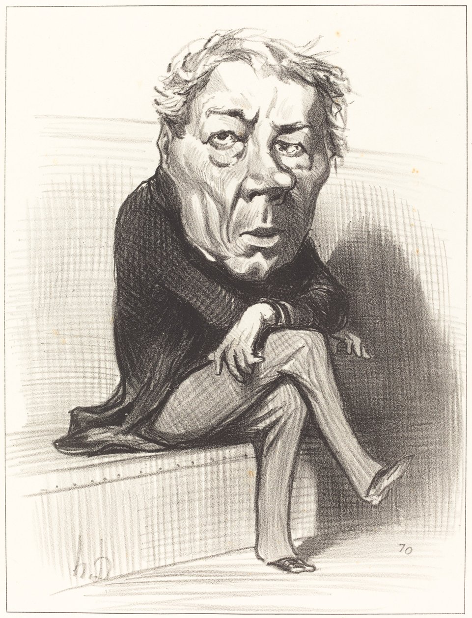 J. Marie Joseph Deville af Honoré Daumier