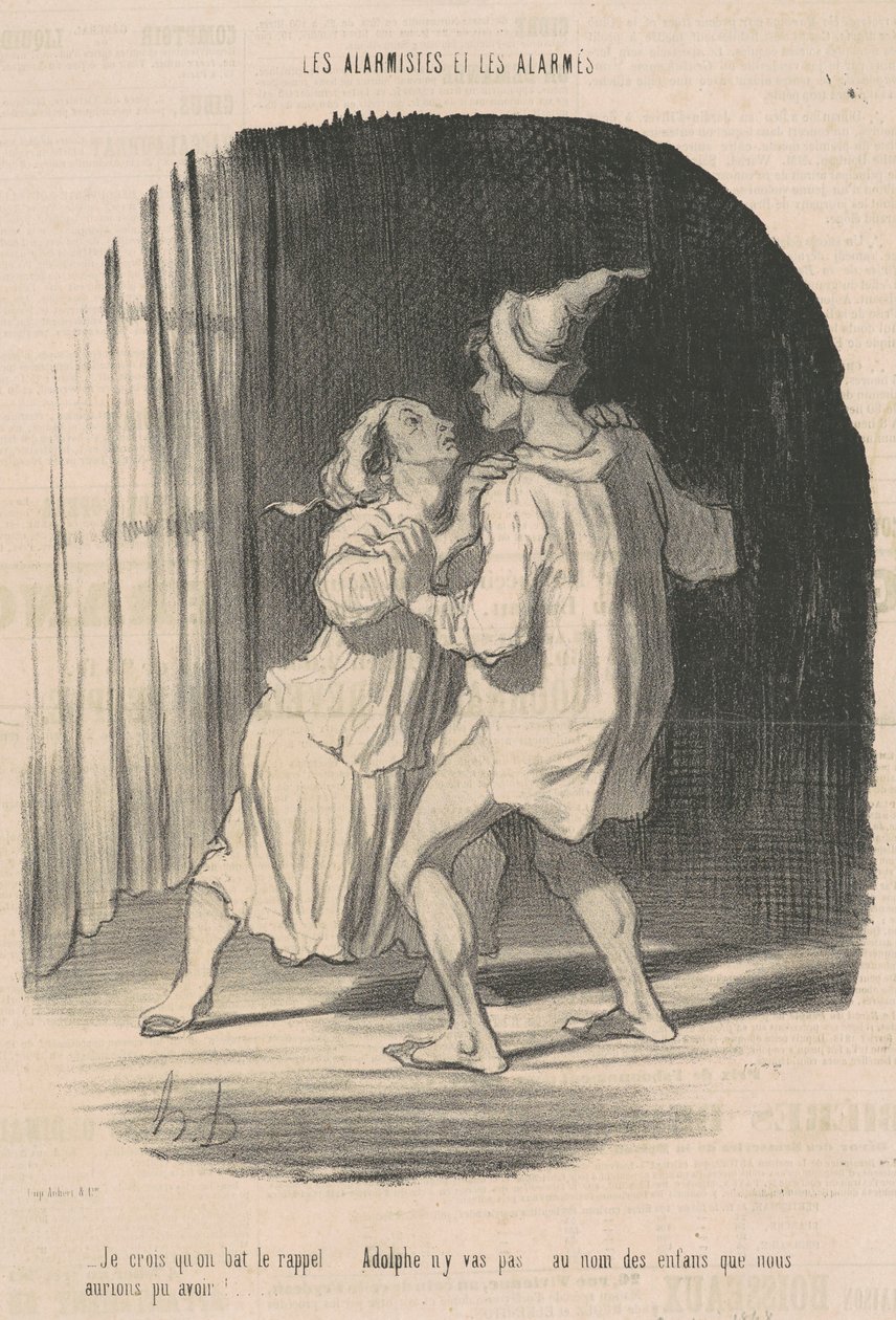 Jeg tror, ​​vi slår tilbagekaldelsen... af Honoré Daumier