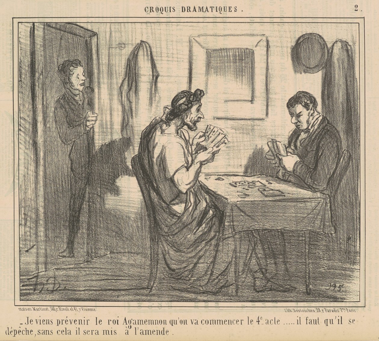 Jeg kommer for at advare kong Agamemnon... af Honoré Daumier