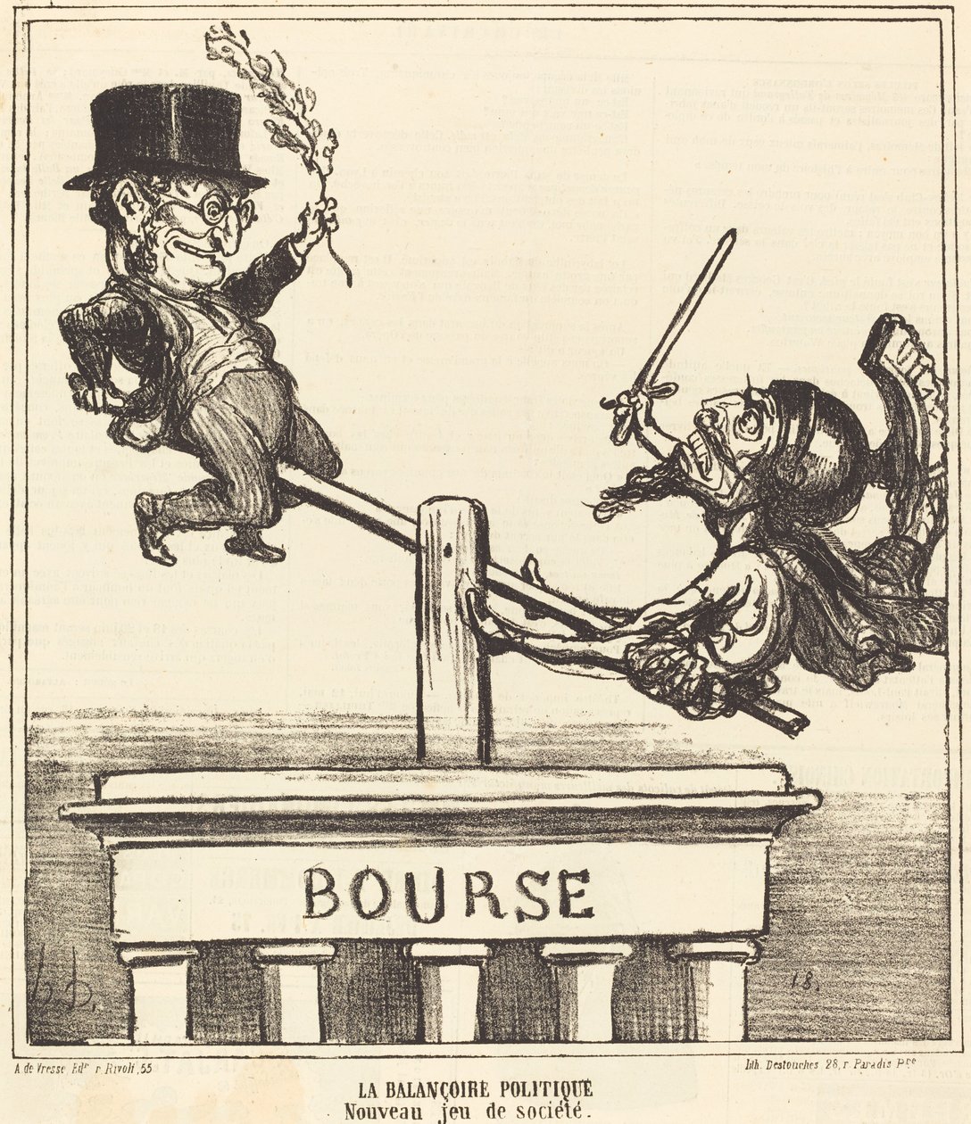 Det politiske sving... af Honoré Daumier