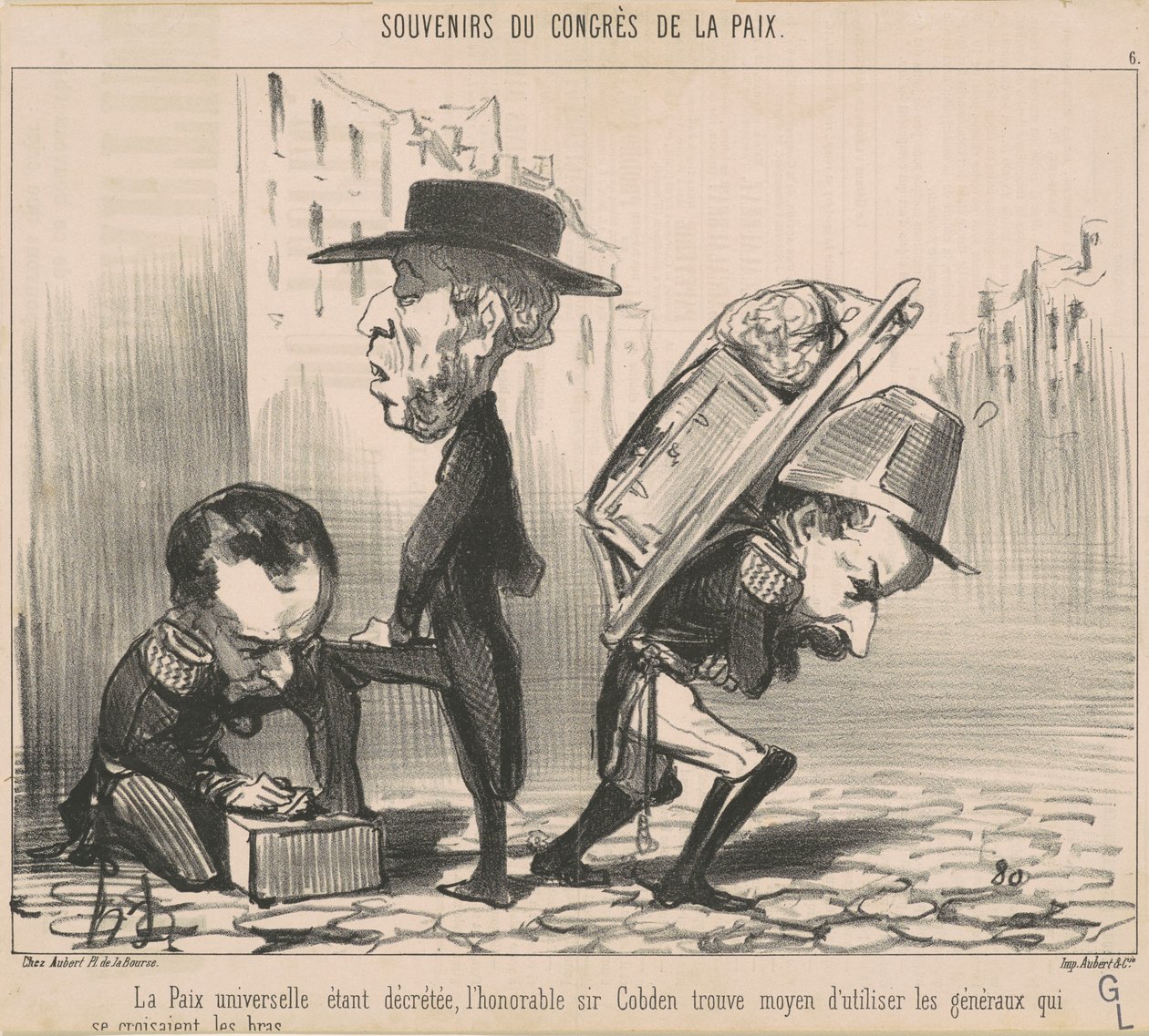 Universel fred bliver dekreteret... af Honoré Daumier